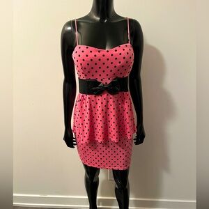 Pink Polka Dot Dress